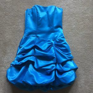 Satin Strapless Prom Homecoming Party Dress